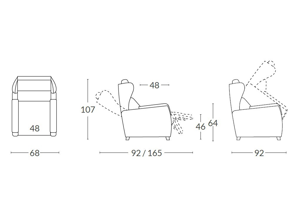 Sillón con mecanismo relax Ágata Acomodel - 6