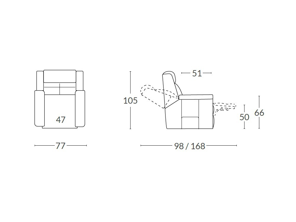 Sillón con mecanismo relax Alcalá Acomodel