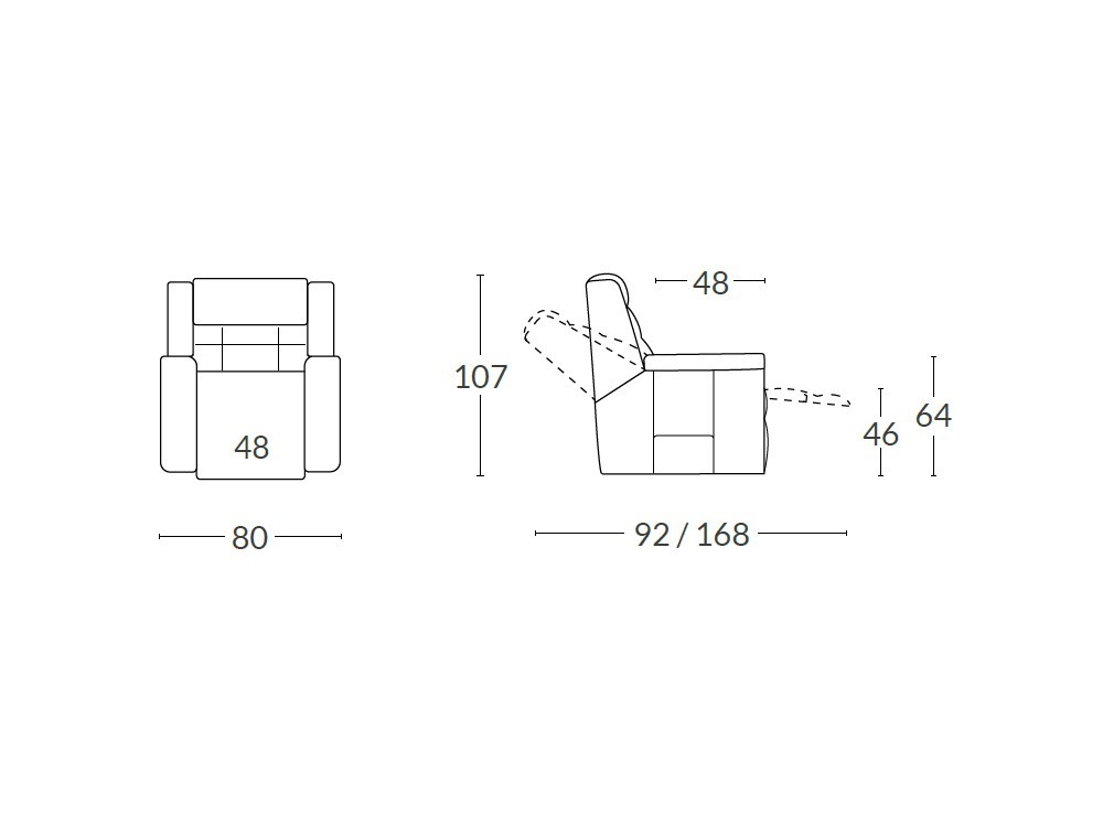 Sillón con mecanismo relax Hoy de Acomodel - 4
