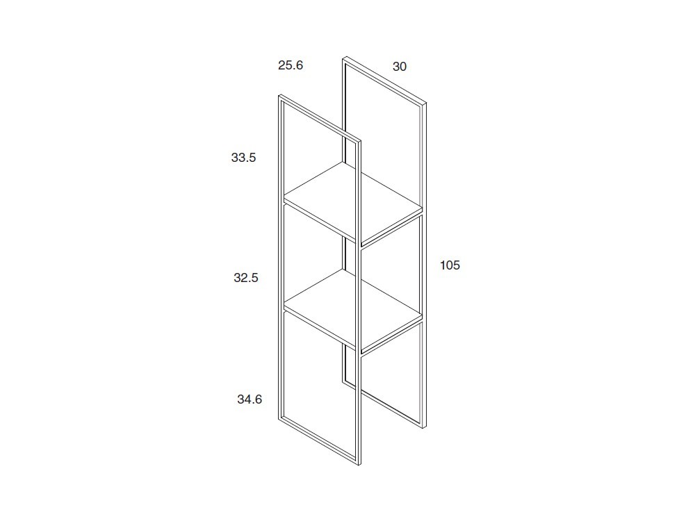 Estantería Pin laminada Nim de Mobenia - 4