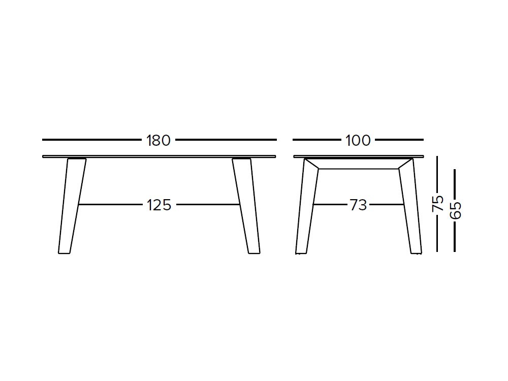 Mesa de comedor fija Panorama de Doos - 4