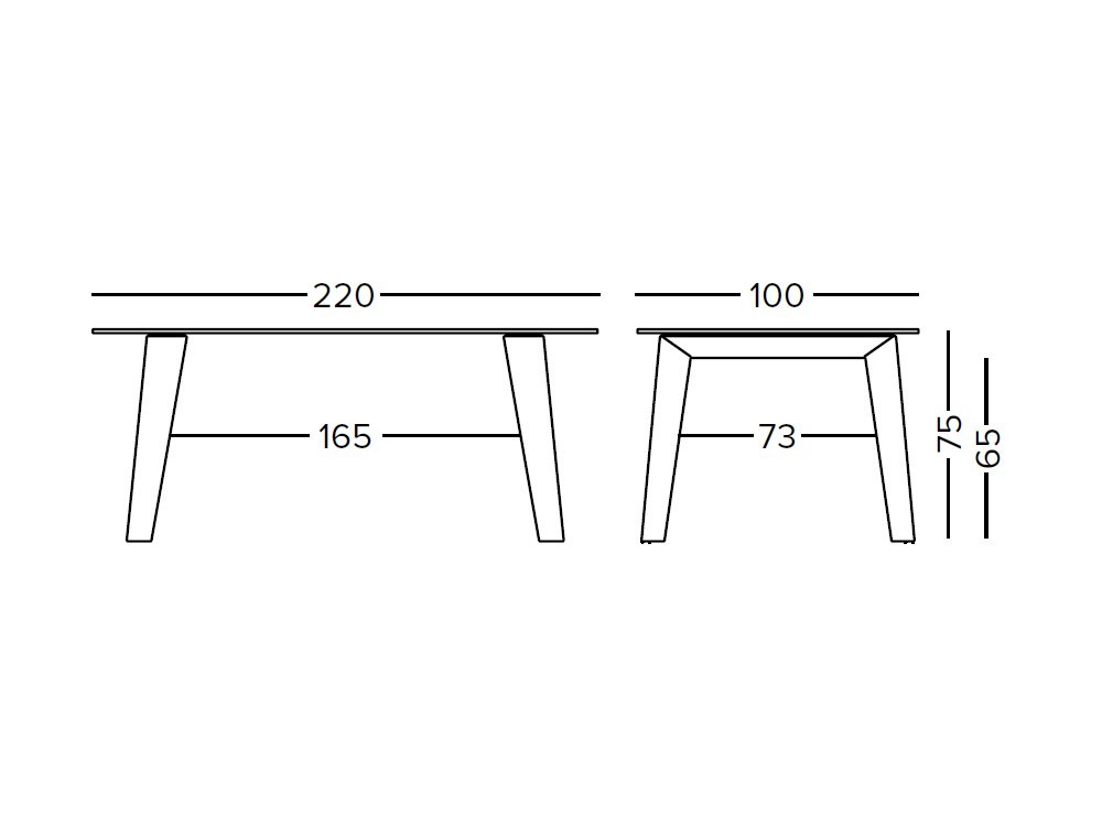 Mesa de comedor fija Panorama de Doos - 6
