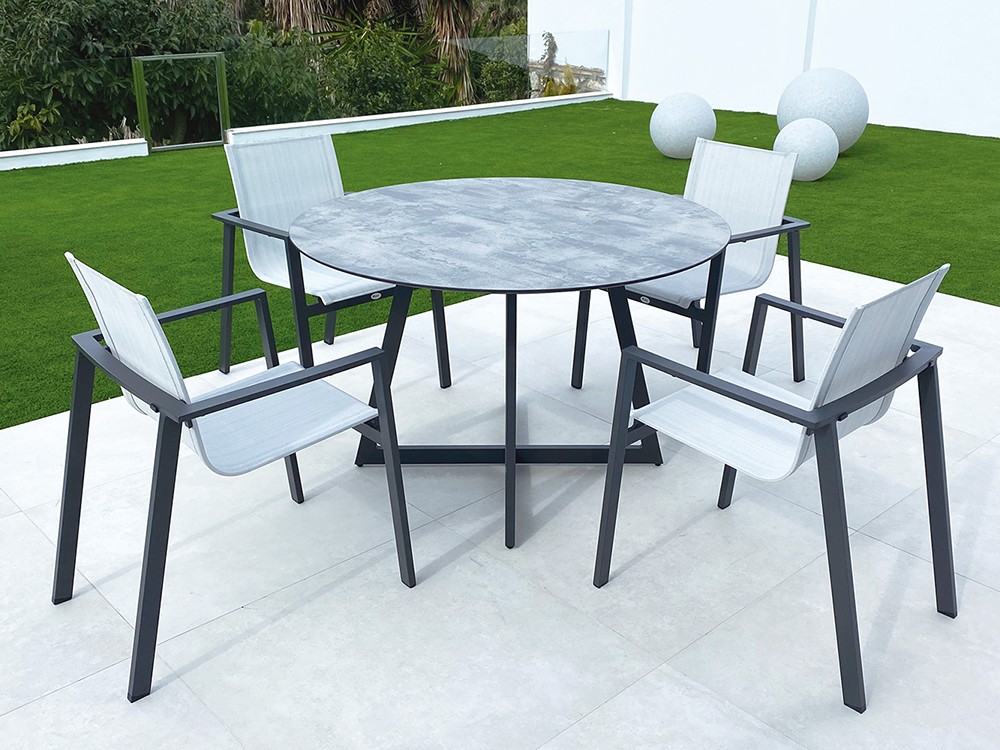 Silla de aluminio y textilene Oporto Majestic Garden - 5