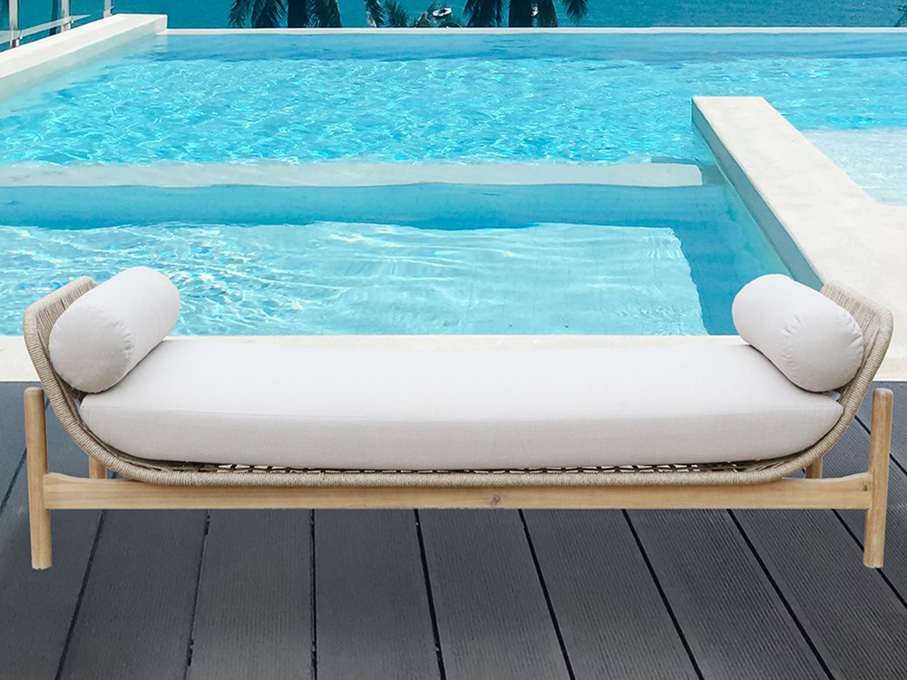 Tumbona de madera tropical Polinesia Majestic Garden - 2