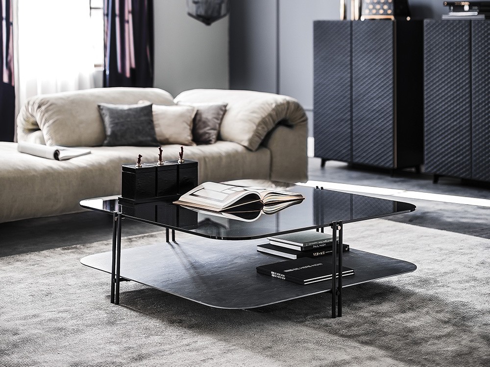 Mesa de centro cuadrada Biplane Cattelan Italia - 2