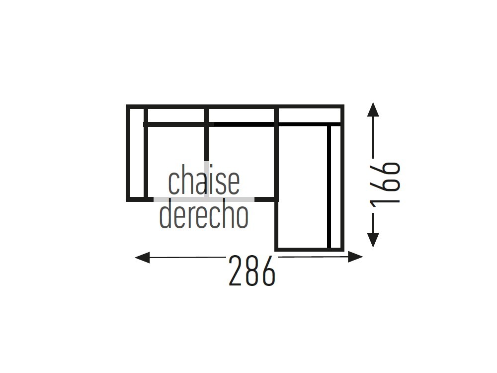Sofá cama con chaiselong Triana Mopal Tapizados - 4