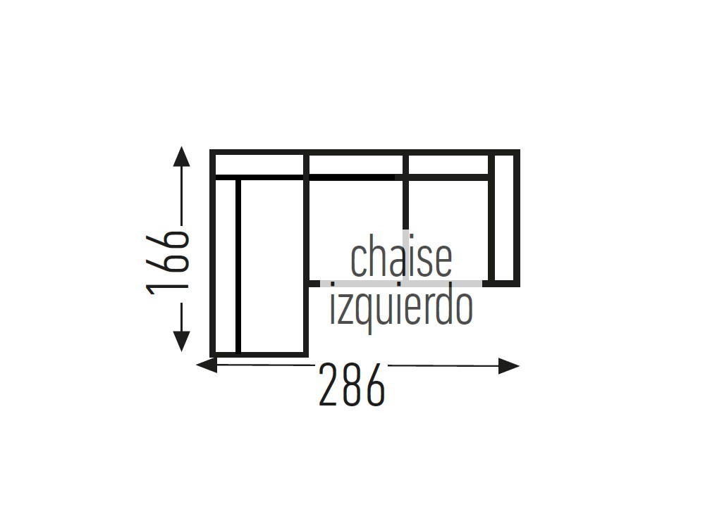 Sofá cama con chaiselong Triana Mopal Tapizados - 5