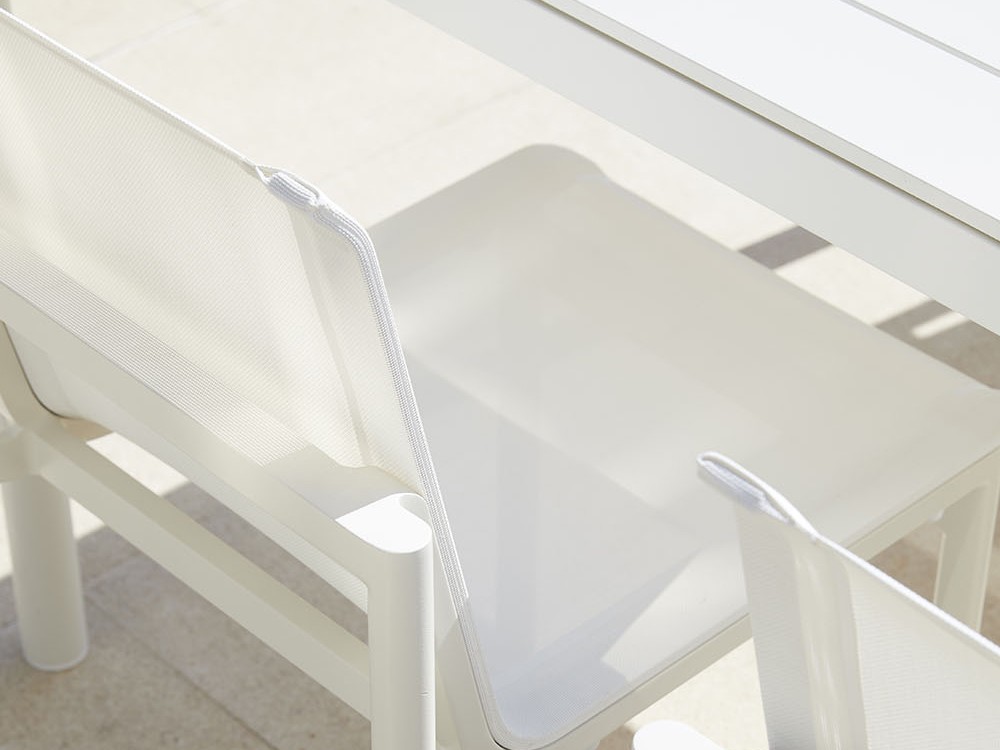 Silla para comedor exterior de aluminio y batyline Origin de Point - 8