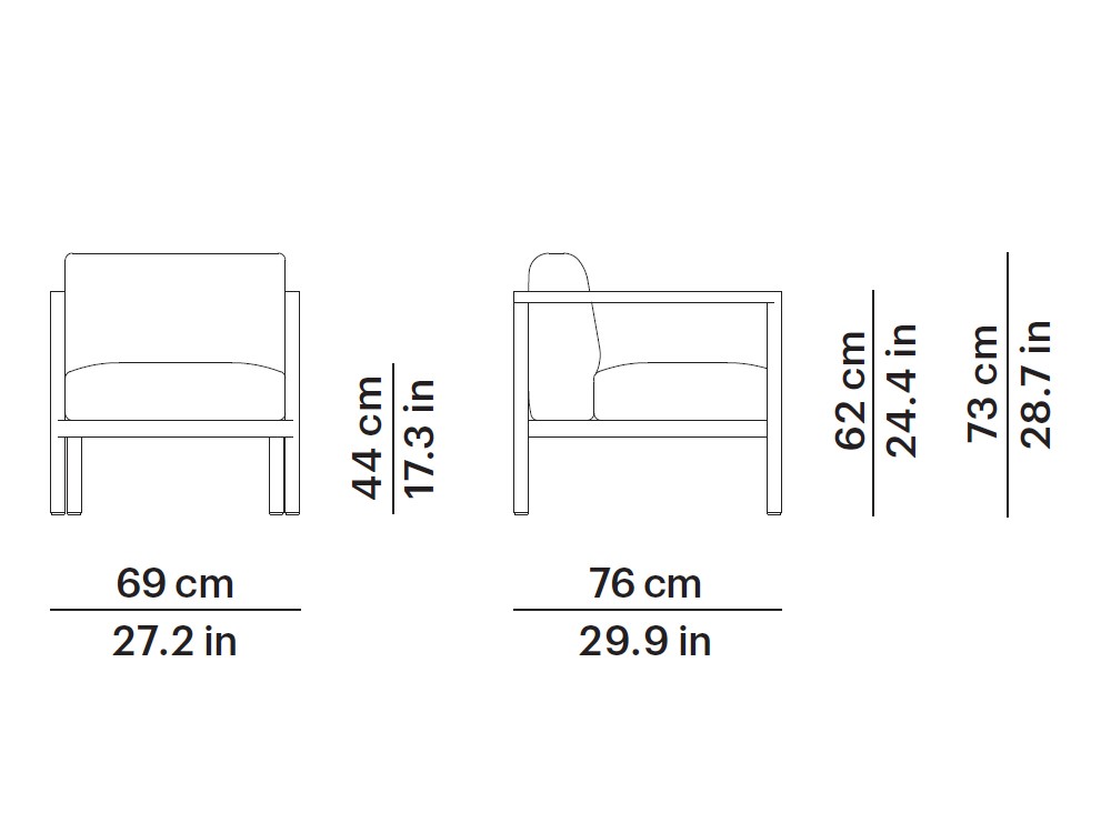Sillón para salón exterior de aluminio Origin de Point - 11