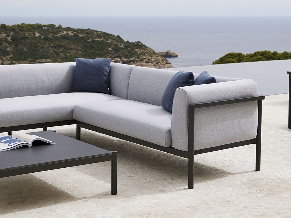Sofá rinconera modular para exterior Origin de aluminio Point  - 5