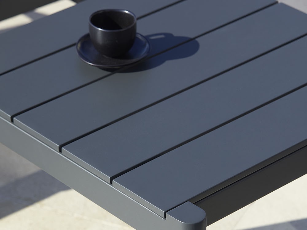 Mesa auxiliar para salón exterior de aluminio y hpl o porcelánico Origin de Point - 12