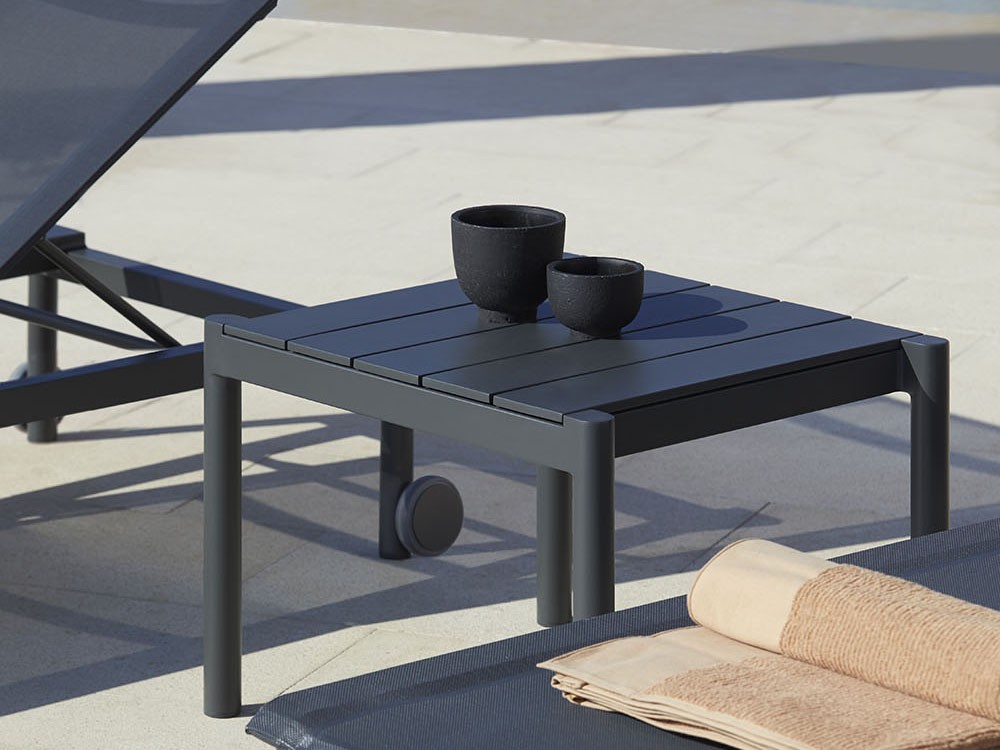 Mesa auxiliar para salón exterior de aluminio y hpl o porcelánico Origin de Point - 2