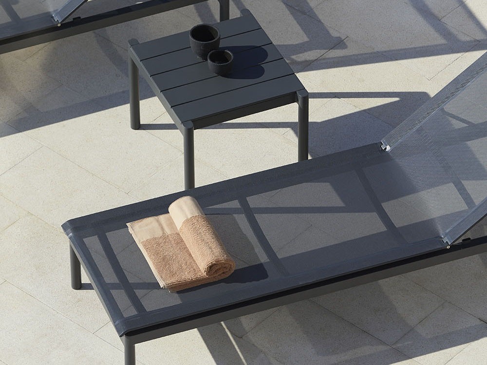 Mesa auxiliar para salón exterior de aluminio y hpl o porcelánico Origin de Point - 13