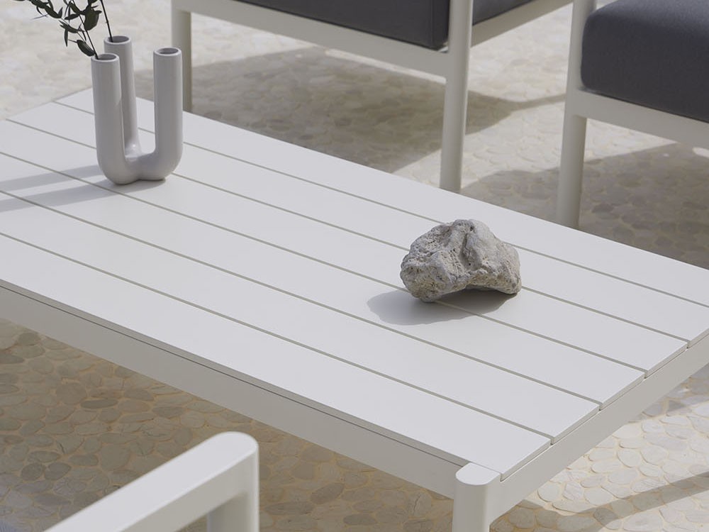 Mesa de centro de aluminio y compacto para salón exterior Origin de Point - 5