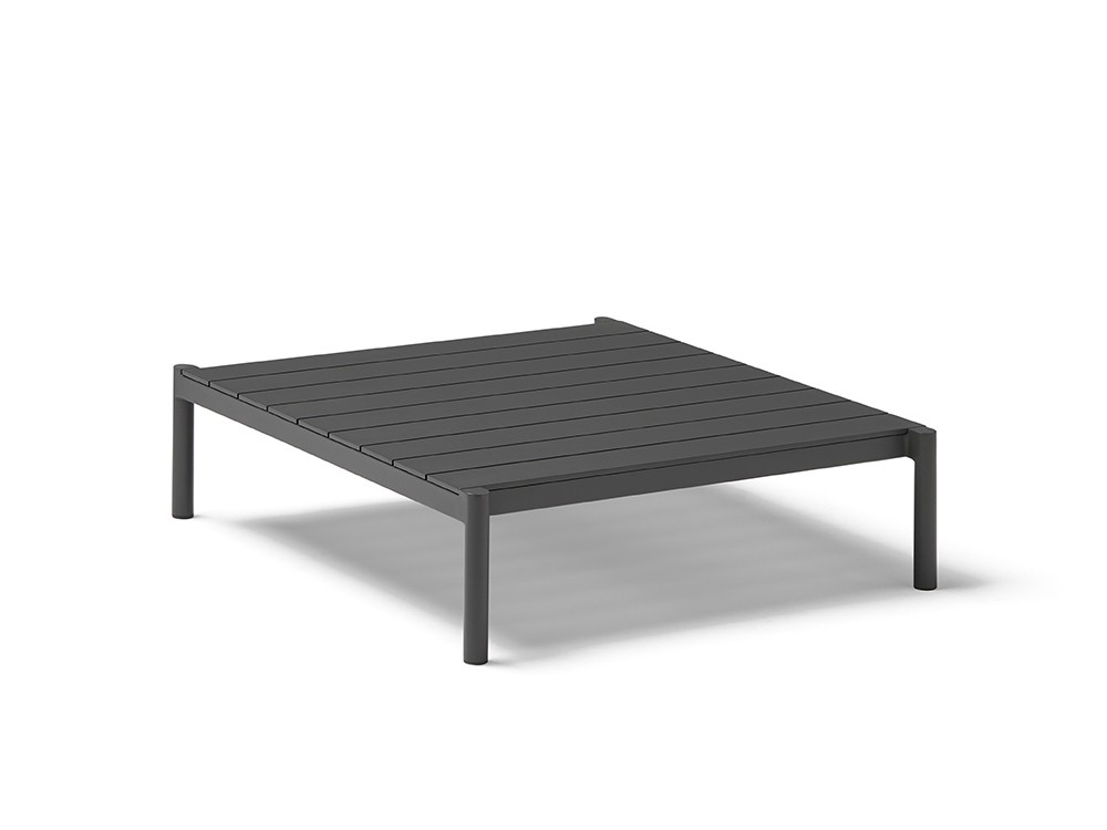 Mesa cuadrada de centro de aluminio, compacto o porcelánico para salón exterior Origin de Point - 4