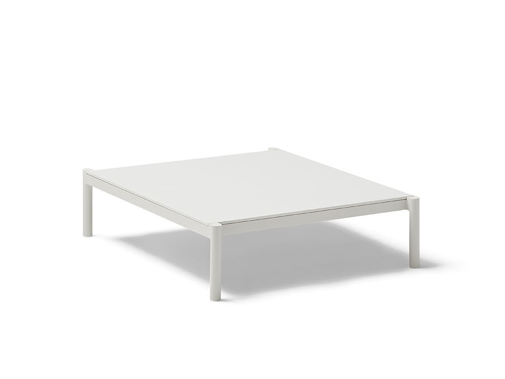 Mesa cuadrada de centro de aluminio, compacto o porcelánico para salón exterior Origin de Point - 7