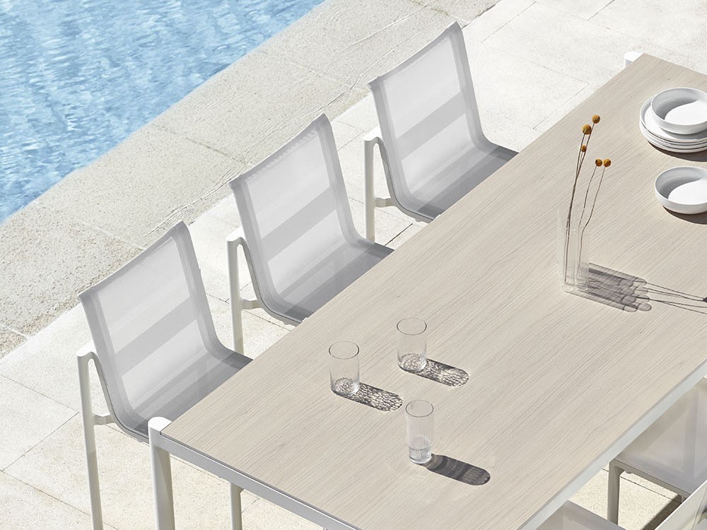 Mesa de aluminio, hpl o porcelánico para comedor exterior Origin de Point - 22