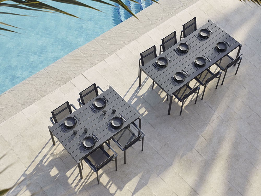 Mesa de aluminio, hpl o porcelánico para comedor exterior Origin de Point - 25