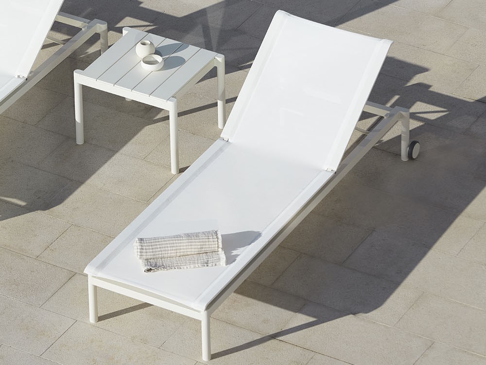 Tumbona de aluminio y batyline Origin de Point - 11