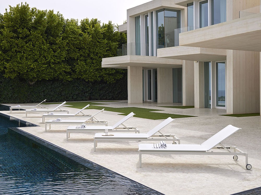 Tumbona de aluminio y batyline Origin de Point - 10