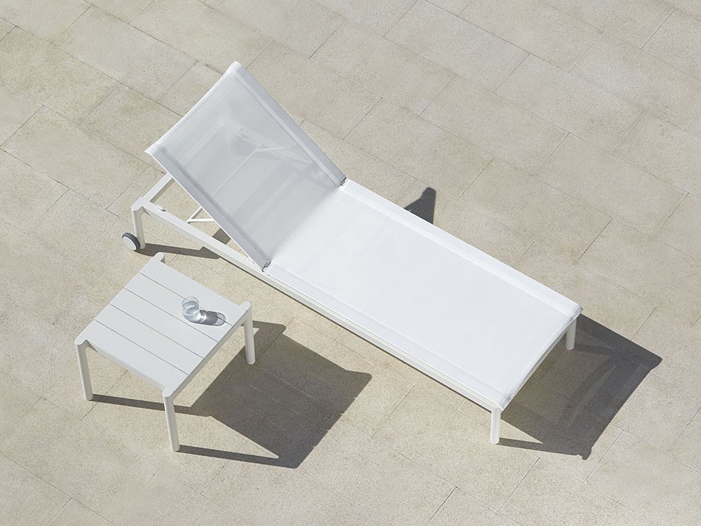 Tumbona de aluminio y batyline Origin de Point - 1