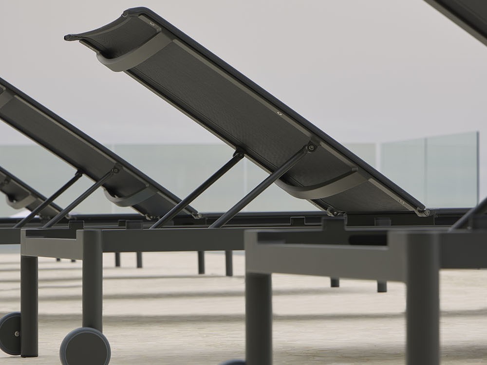 Tumbona de aluminio y batyline Origin de Point - 17