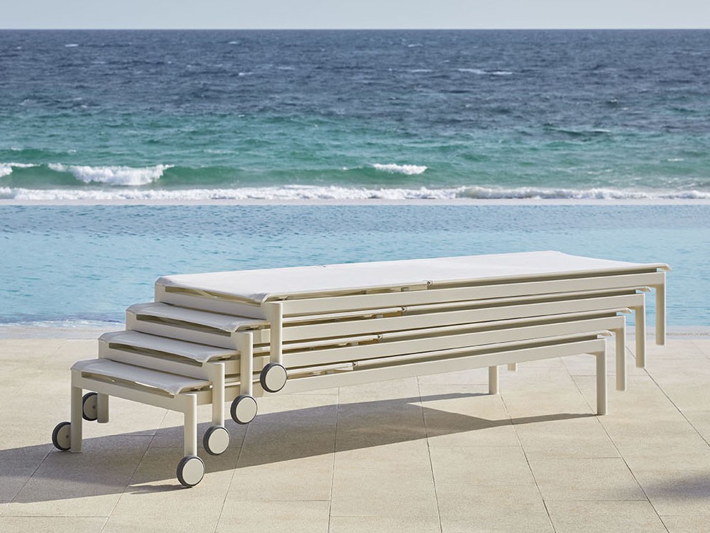 Tumbona de aluminio y batyline Origin de Point - 19