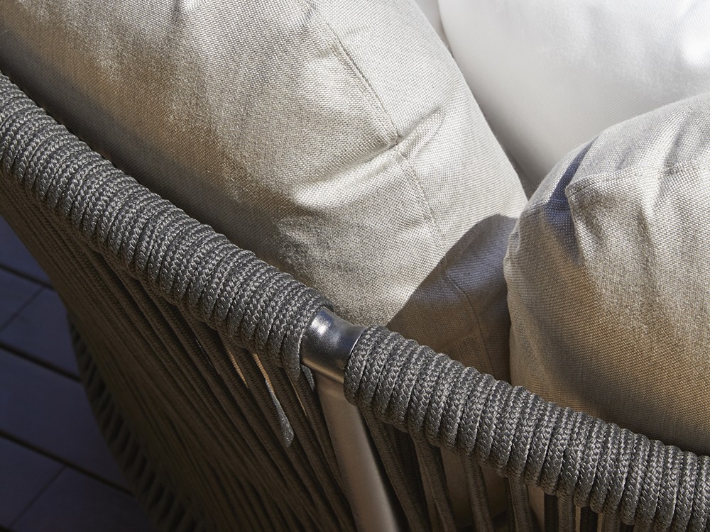 Daybed para jardín de aluminio y cuerda trenzada Weave de Point - 20