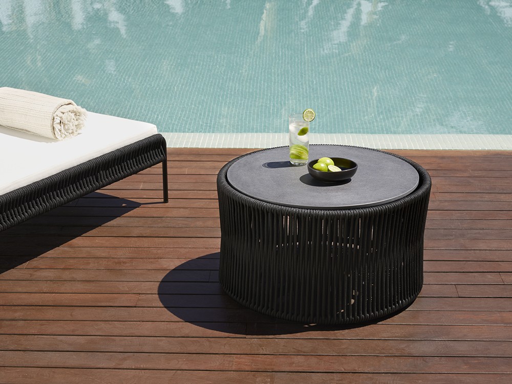 Mesa de centro de cuerda trenzada Weave Point Point - 33