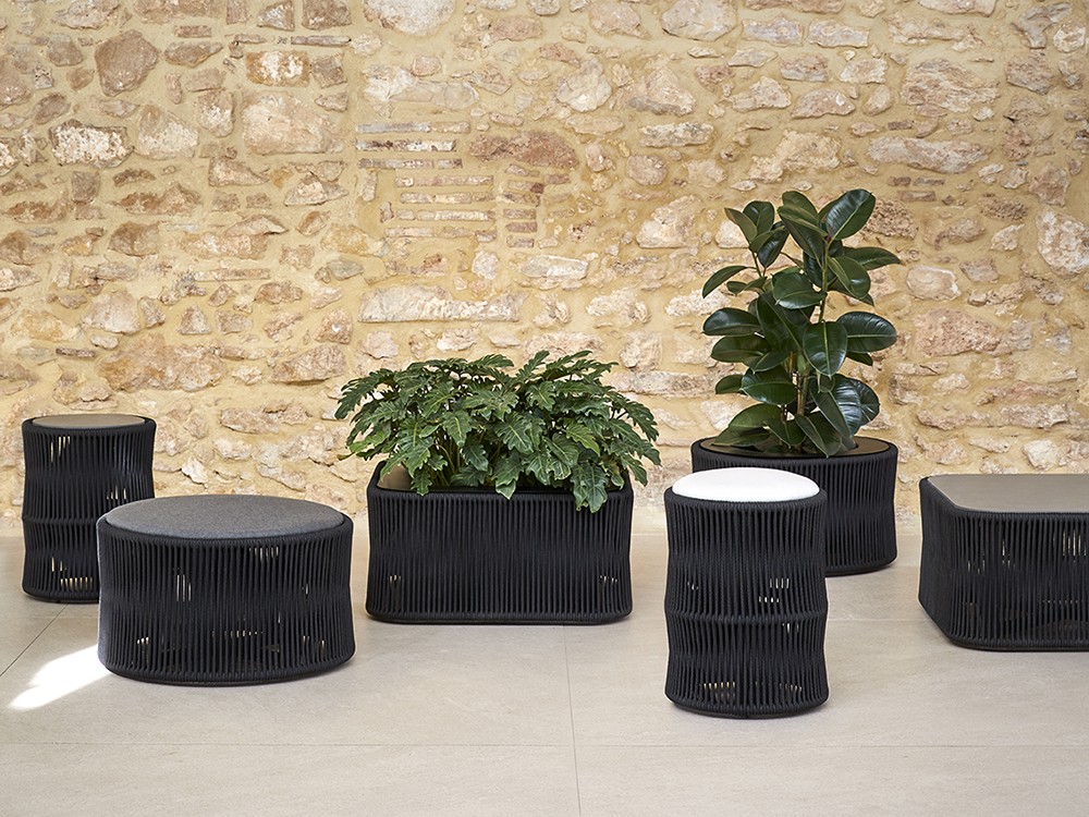 Mesa de centro de cuerda trenzada Weave Point Point - 35