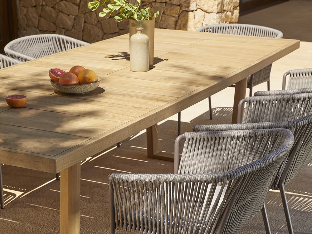 Sillón con brazos para comedor de aluminio y cuerda trenzada Weave de Point - 21