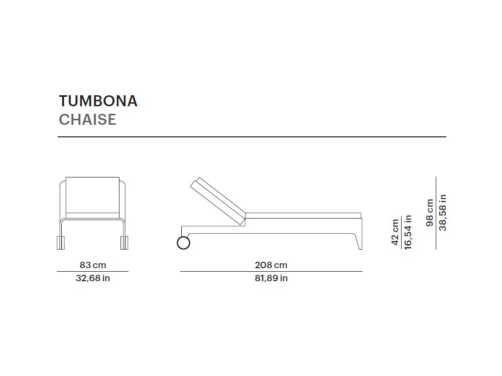 Tumbona reclinable Weave Point Point
