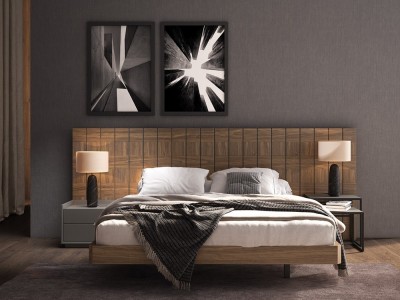 Dormitorio con cabezal alistonado Ideas Dreams 802 A.Brito
