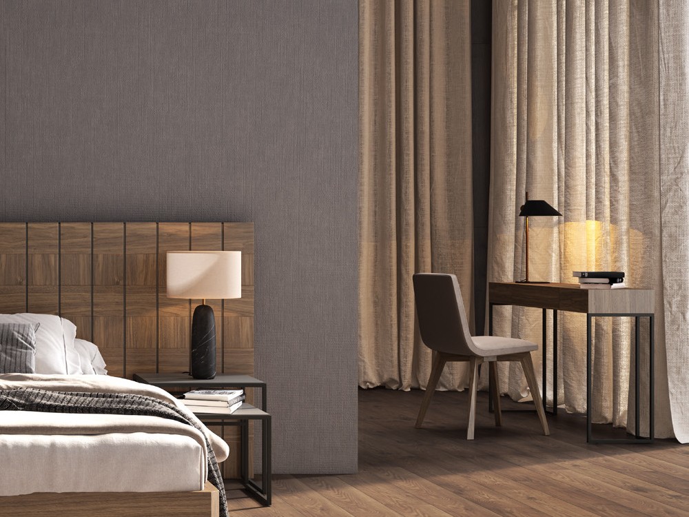 Dormitorio con cabezal alistonado Ideas Dreams 802 A.Brito