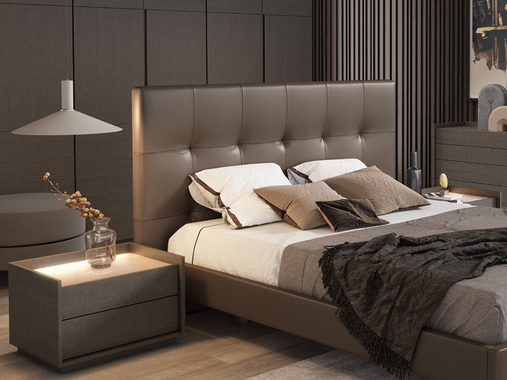 Dormitorio con cabezal tapizado Ideas Dreams 807 A.Brito