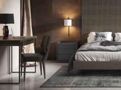 Dormitorio chapa natural con cabecero de grandes dimensiones Ideas Dreams 810 A. Brito - 2