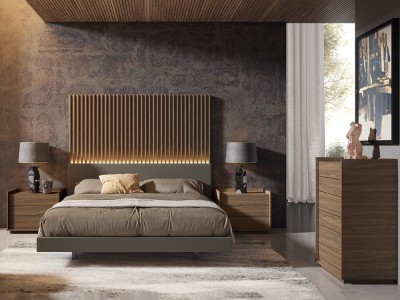 Dormitorio con cabecero alistonado Ideas Dreams 812 A. Brito - 1
