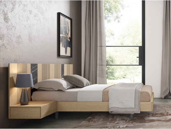 Muebles de dormitorio de madera con acabado natural, diseño contemporá —  Brother's Outlet