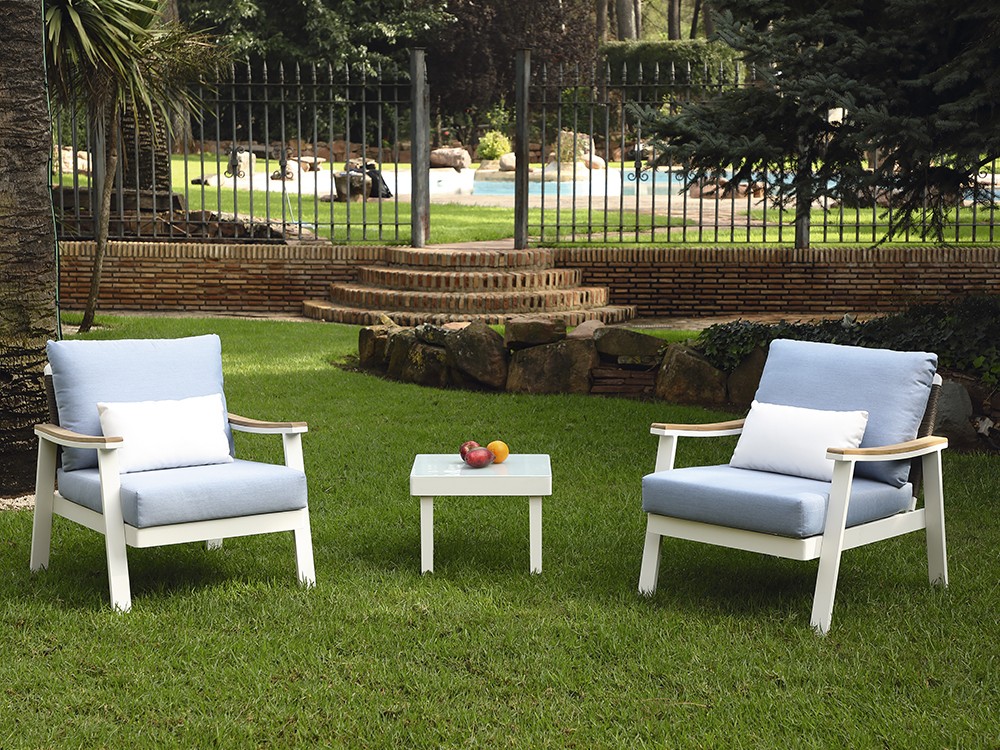 Mesa auxiliar para exterior de aluminio Creta Arkimueble - 2