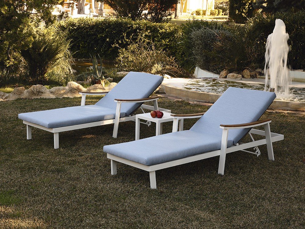 Mesa auxiliar para exterior de aluminio Creta Arkimueble - 3