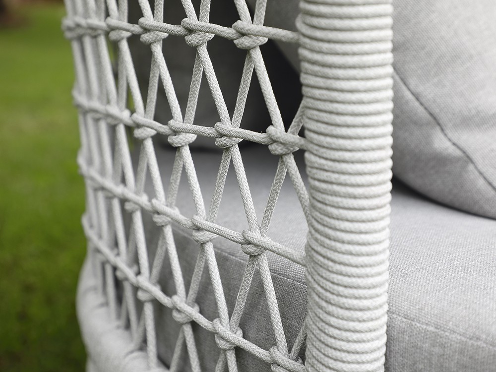 Cama redonda para jardín de cuerda trenzada Verona Arkimueble - 4