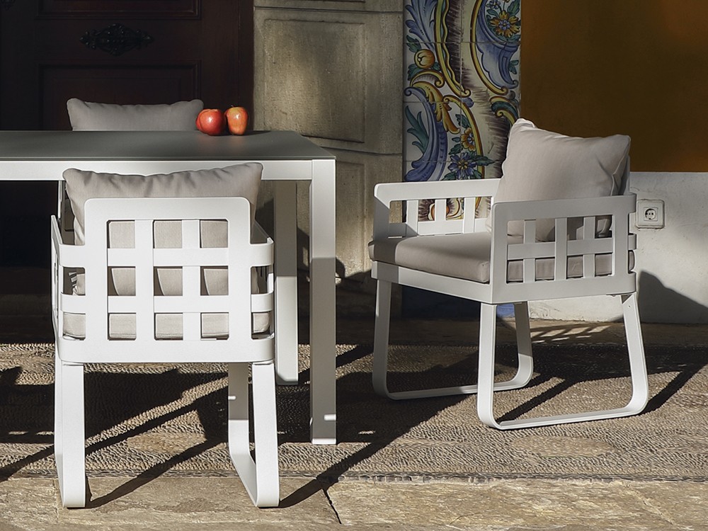 Silla de aluminio para comedor exterior Milán de Arkimueble - 1