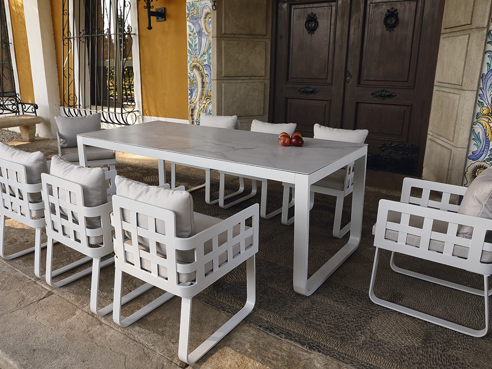 Silla de aluminio para comedor exterior Milán de Arkimueble - 3