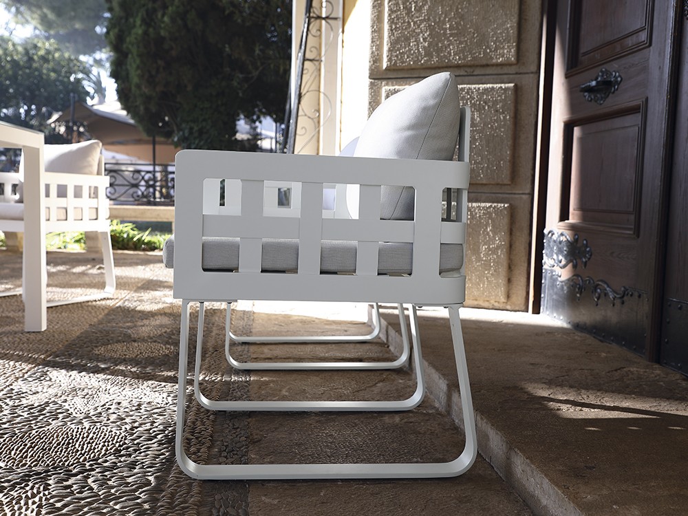 Silla de aluminio para comedor exterior Milán de Arkimueble - 2