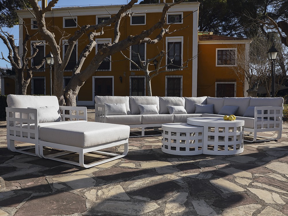 Mesa de centro para exterior de aluminio Milán Arkimueble - 2