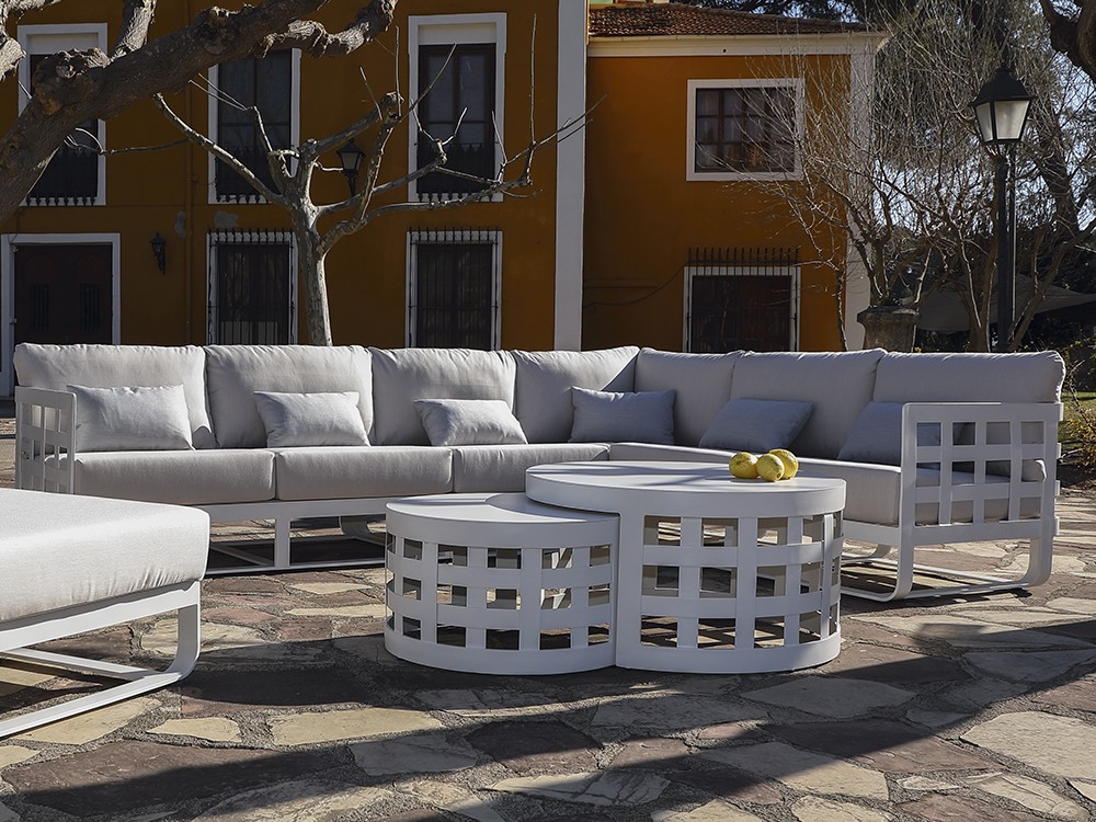 Mesa de centro para exterior de aluminio Milán Arkimueble - 3