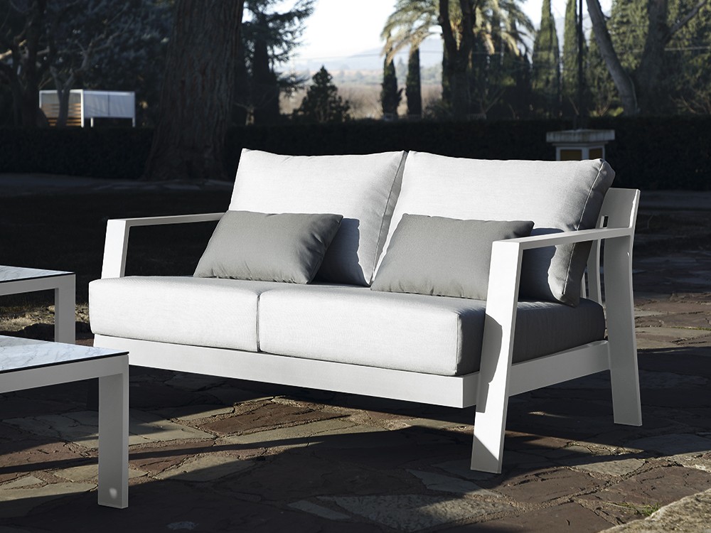 Sofá para salón exterior de aluminio Atenas de Arkimueble - 2