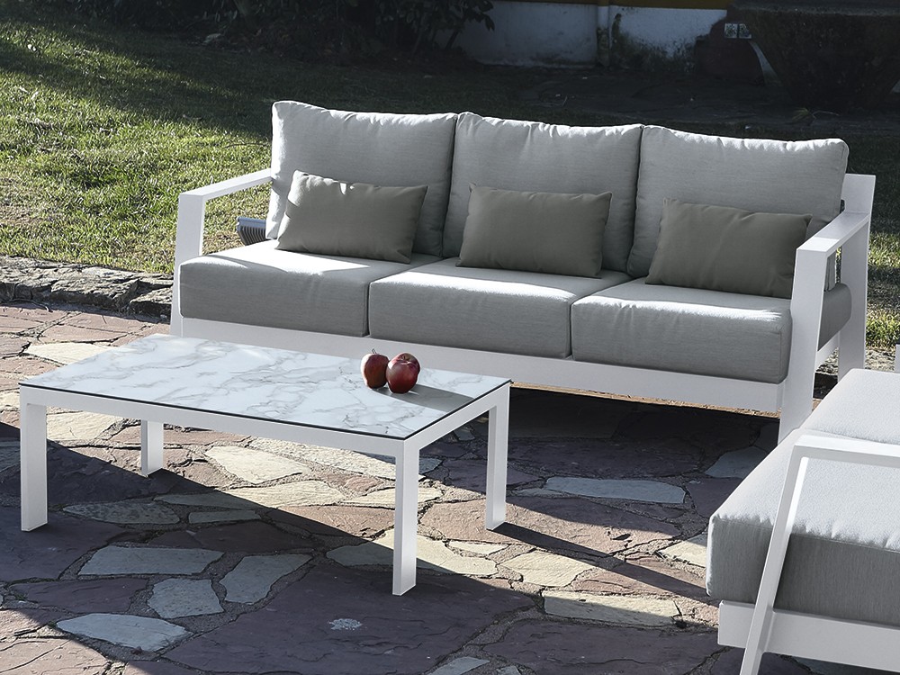 Mesa de centro para salón exterior de aluminio Atenas de Arkimueble - 2