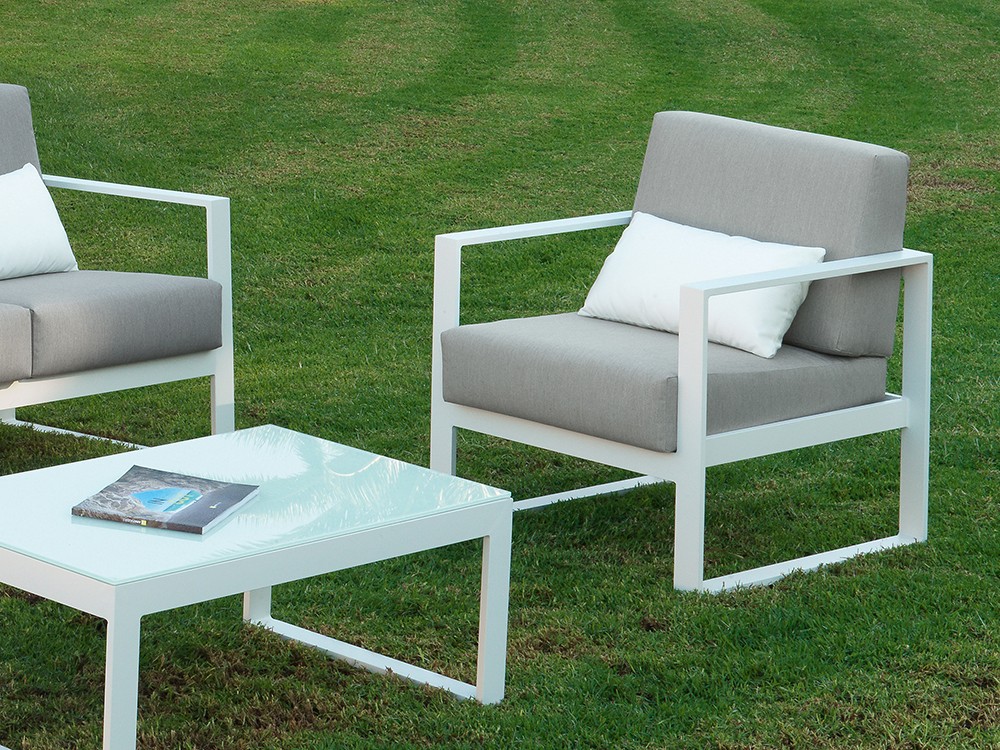 Sillón para salón exterior de aluminio Nerja Arkimueble - 4