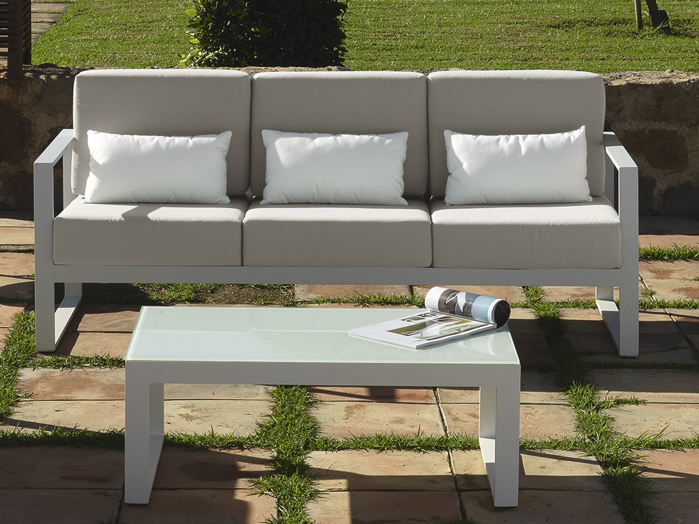 Sofá para salón exterior de aluminio Nerja Arkimueble - 2